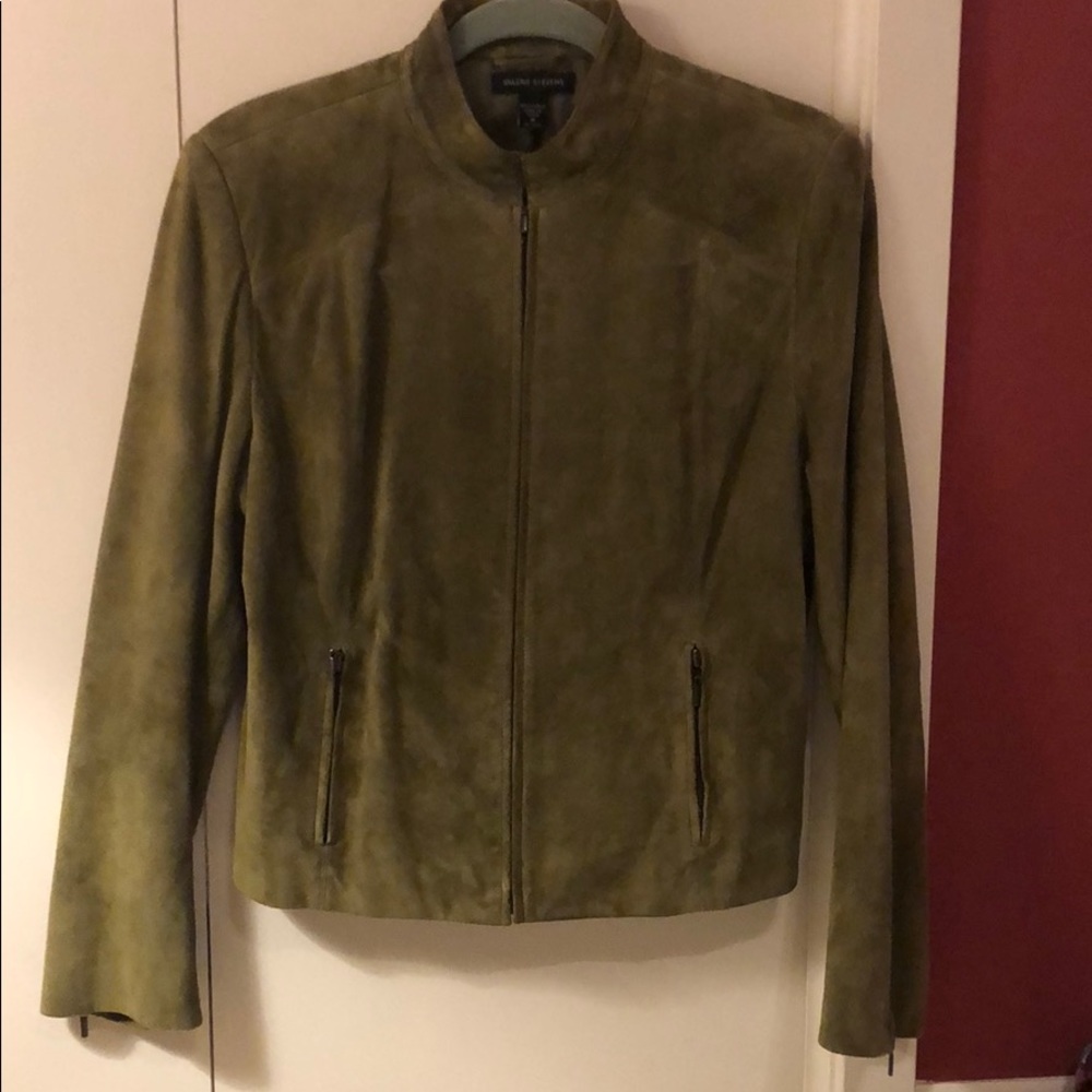 Green suede jacket
